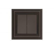 Выключатель двухклавишный импульсный Liregus Retro 29-006