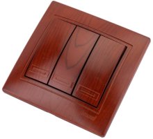 Выключатель тройной Lezard Mira 701-0601-109