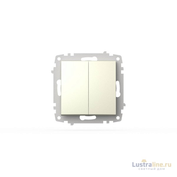 Выключатель двухклавишный ELBI Zena Vega 609-010300-202