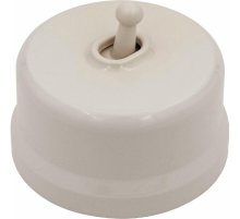 Выключатель одноклавишный проходной тумблерный Bironi Лизетта B1-231-24