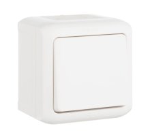 Переключатель одноклавишный на 2 направления Legrand Quteo 10A 250V IP44 белый 782304