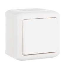 Переключатель одноклавишный на 2 направления Legrand Quteo 10A 250V IP44 белый 782304