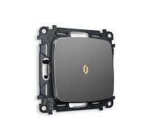 Комплект механизма 1-кл проходного выключателя с подсветкой Ambrella Volt Omega MO652030