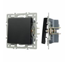 Механизм выключателя одноклавишный непроходной Arlight SWT-MK01-PL-BK (250V, 16A) 043711