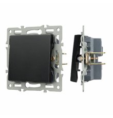 Механизм выключателя одноклавишный непроходной Arlight SWT-MK01-PL-BK (250V, 16A) 043711