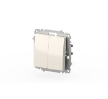 Выключатель двухклавишный ELBI Zena Vega 609-010200-202