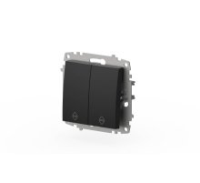 Переключатель двухклавишный ELBI Zena Vega 609-014800-211