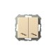 Переключатель двухклавишный Liregus Epsilon 28-060