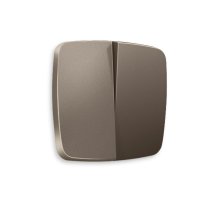 Лицевая панель для выключателя двухклавишного Ambrella Volt Omega OP6330