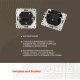 Выключатель одноклавишный с подсветкой Arte Milano 203.31-1.black