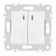 Выключатель жалюзи с подсветкой Arte Milano 203.39-2.white