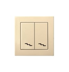 Переключатель двухклавишный Liregus Epsilon 28-060