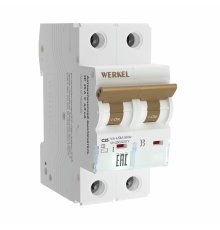 Автоматический выключатель 2P 25 A C 4,5 кА Werkel W902P254 4690389192708 a062496