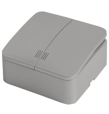 Выключатель двухклавишный с индикатором Stekker София 49298 MSW10-21-03