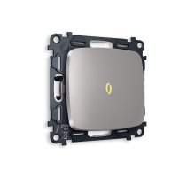 Комплект механизма 1-кл выключателя с подсветкой Ambrella Volt Omega MO502010