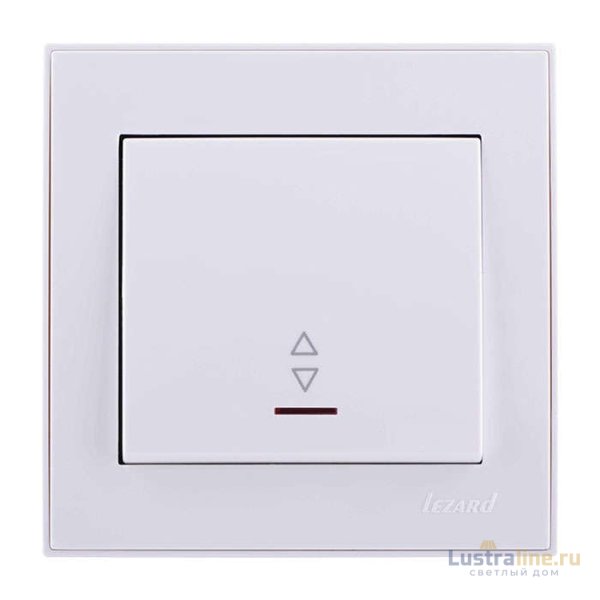 Выключатель проходной с подсветкой Lezard Rain 703-0202-114