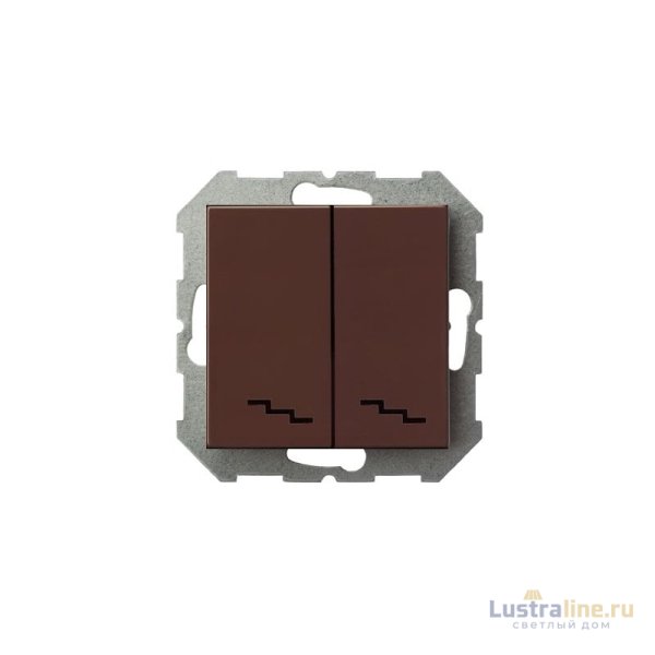 Переключатель двухклавишный Liregus Epsilon 28-139