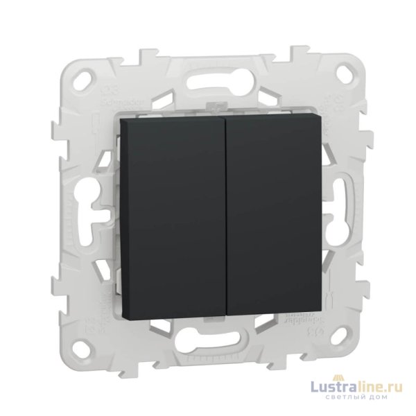 Выключатель двухклавишный Schneider Electric Unica New NU521154