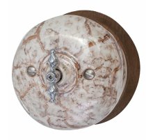 Выключатель двухклавишный Bironi Фаберже B2-202-090/18