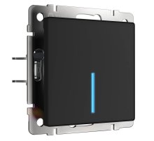 Сенсорный выключатель одноклавишный с функцией Wi-Fi Werkel черный W4510608 4690389171185