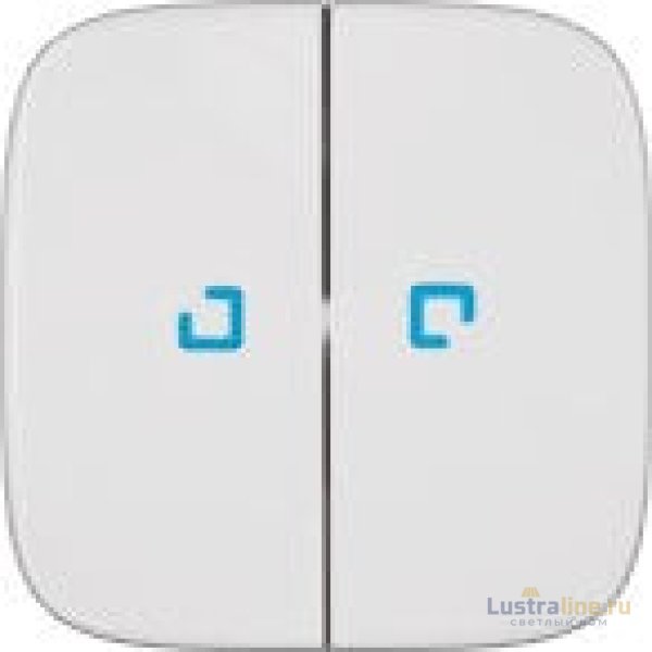 Лицевая панель Legrand Valena Allure выключателя двухклавишного с подсветкой белая 755225