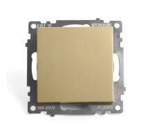 Переключатель перекрестный 1-клавишный Stekker Катрин GLS10-7110-08 49221 Переключатель перекрестный 1-клавишный Stekker Катрин GLS10-7110-08 49221