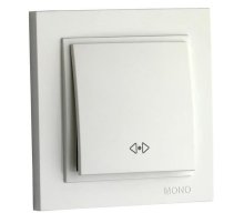 Выключатель одноклавишный перекресный Mono Electric Despina 10А 250В жемчуг 102-252525-112