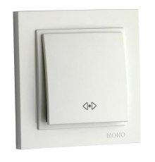 Выключатель одноклавишный перекресный Mono Electric Despina 10А 250В жемчуг 102-252525-112