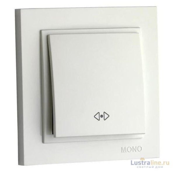 Выключатель одноклавишный перекресный Mono Electric Despina 10А 250В жемчуг 102-252525-112