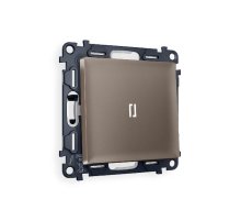 Комплект механизма 1-кл проходного выключателя с подсветкой Ambrella Volt Alfa MA632035