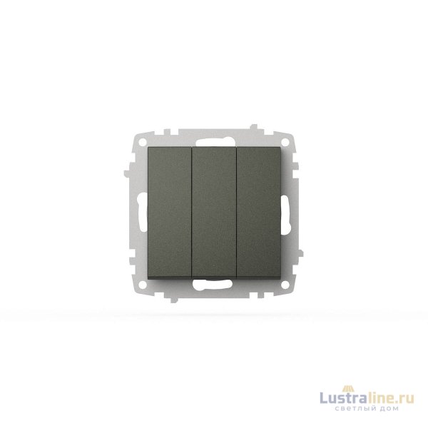 Выключатель трехклавишный ELBI Zena Vega 609-011100-254