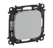 Заглушка с суппортом Legrand Valena Allure алюминий 755187