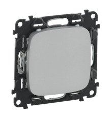 Заглушка с суппортом Legrand Valena Allure алюминий 755187