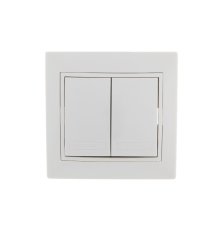 Выключатель двойной Lezard Mira 701-0202-101