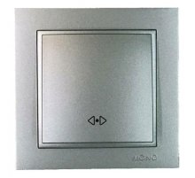 Выключатель одноклавишный перекресный Mono Electric Despina 10A 250В антрацит 102-242425-112 Выключатель одноклавишный перекресный Mono Electric Despina 10A 250В антрацит 102-242425-112