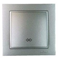 Выключатель одноклавишный перекресный Mono Electric Despina 10A 250В антрацит 102-242425-112