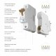 Автоматический выключатель 1P 25 A C 4,5 kА Werkel W901P254 4690389192593 a062489