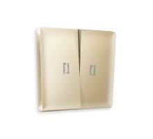 Лицевая панель для выключателя двухклавишного с подсветкой Ambrella Volt Alfa AP6040