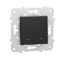Выключатель двухклавишный Schneider Electric Unica New NU521154N