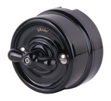 Переключатель Werkel одноклавишный Retro черный W5612008 4690389166716