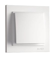 Выключатель одноклавишный Mono Electric Despina 10А 250В белый 102-190025-100