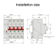 Выключатель Moes Zigbee circuit breaker 1P 16A ZCB-SC-1P16