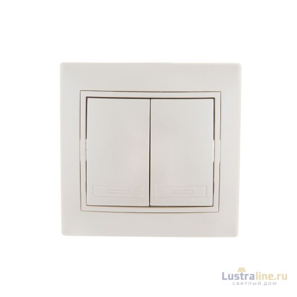 Выключатель двойной Lezard Mira 701-3030-101