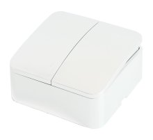 Выключатель двухклавишный Stekker София MSW10-20-01 49289