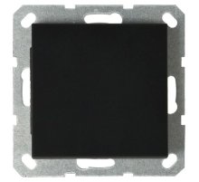 Выключатель одноклавишный Jasmart с накладкой 10A 250V черный матовый (soft touch) G3011PB