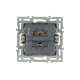 Механизм выключателя двухклавишный непроходной Arlight SWT-MK02-PL-BK (250V, 16A) 043725