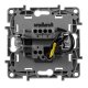 Выключатель одноклавишный Legrand Etika 10A 250V с подсветкой алюминий 672403