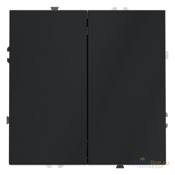 Выключатель двухклавишный Voltum S70 VLS020107