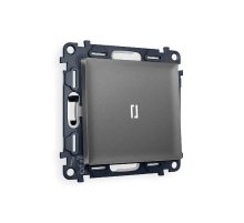 Комплект механизма 1-кл выключателя с подсветкой Ambrella Volt Alfa MA652015