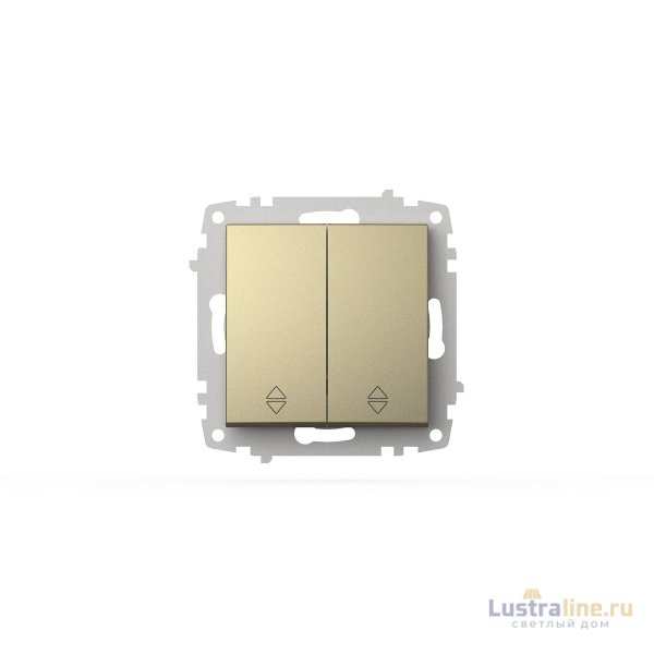 Переключатель двухклавишный ELBI Zena Vega 609-011400-211
